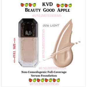 KVD🍏Good Apple🍎 Full Coverage Serum Foundation Light 006 🆕📦⌚🏃💨⚡🚚